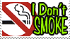 NO SMOKE STAMP