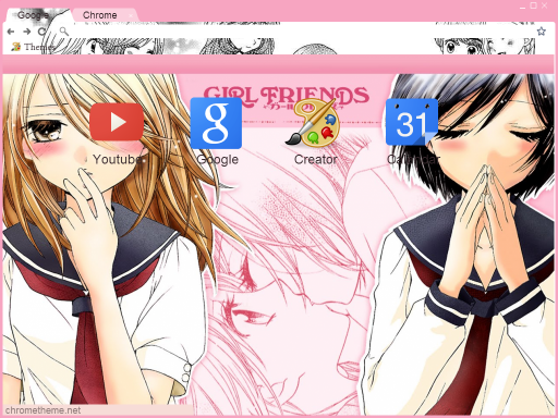 Akko X Mari Scan Vf Girl Friends Akko x Mari Chrome theme by VanillaCreme96 on DeviantArt