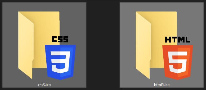 Windows Custom Folder Icon - HTML5 and CSS3 Bundle by Merlin130 on ...