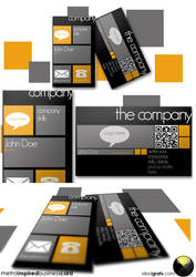 metro inspires business card template