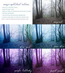 Blue and Purple Nature Photoshop Actions