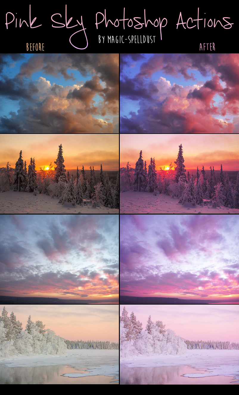 Pink Sky Photoshop Actions