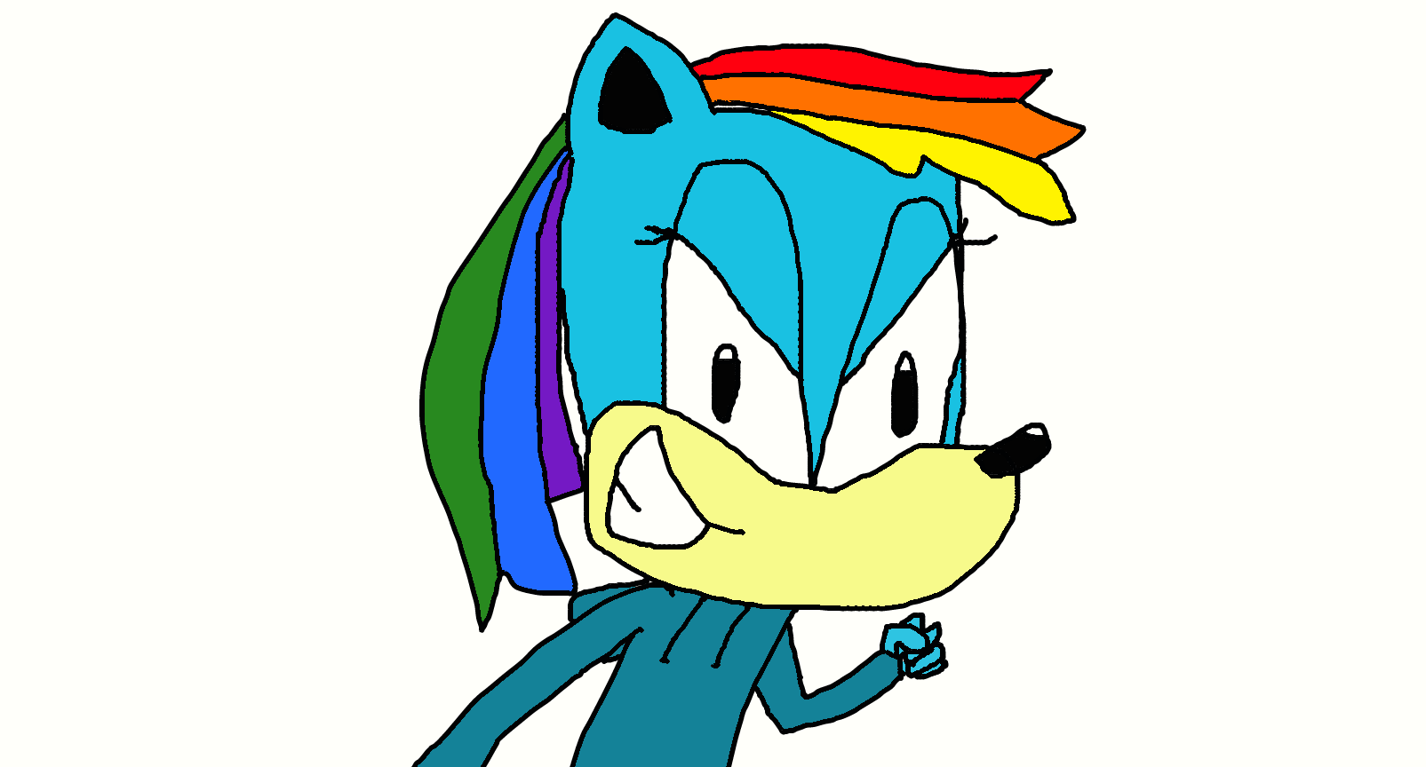 Rainbow Dash Sonic Style by furrylps on DeviantArt
