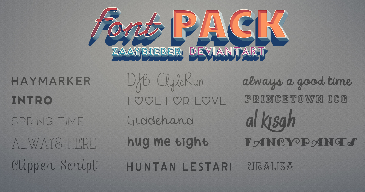 FONT PACK!