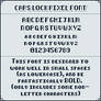 CAPS LOCK Pixel Font