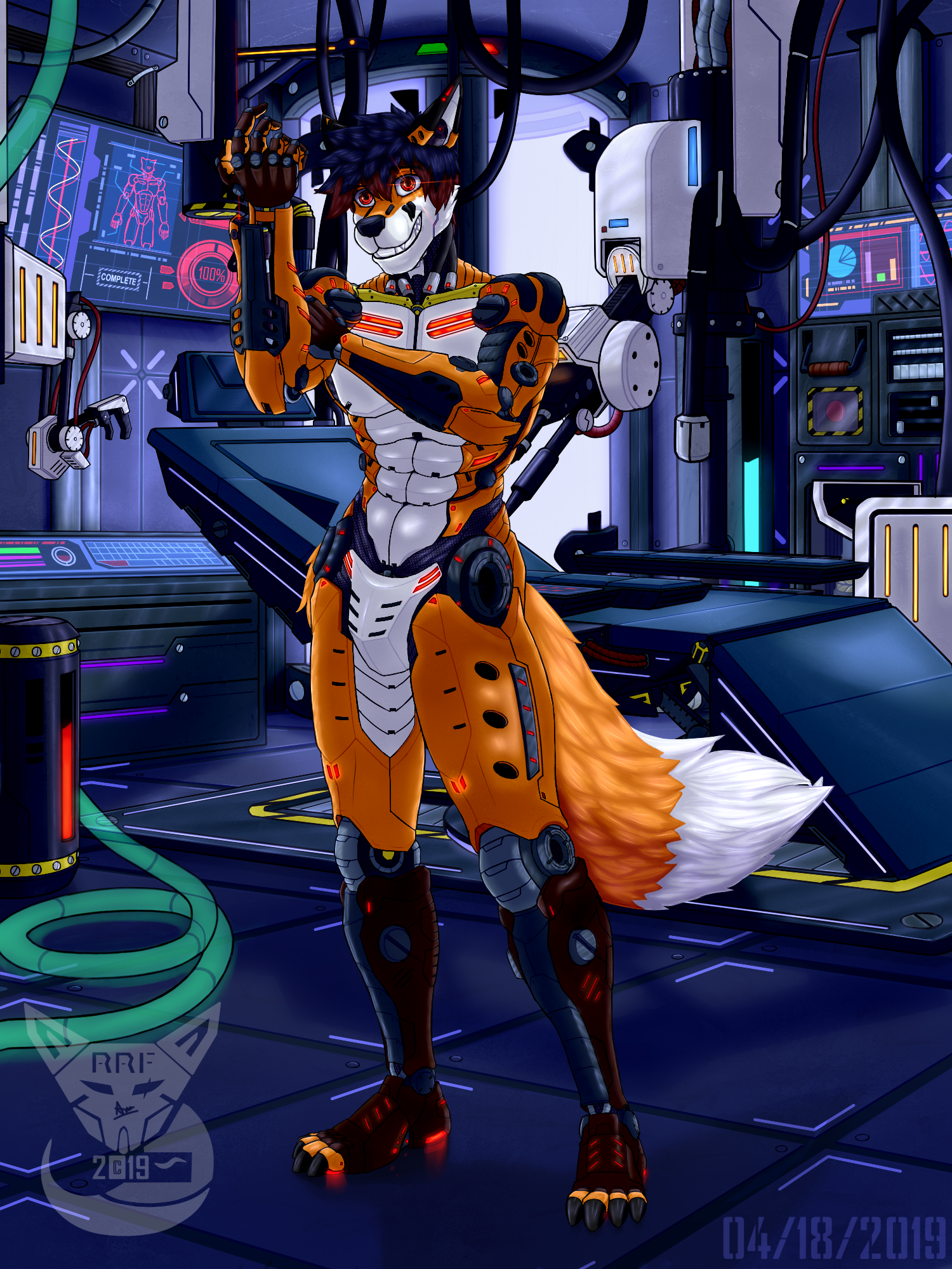 Cyber Walks by RainRedfox on DeviantArt
