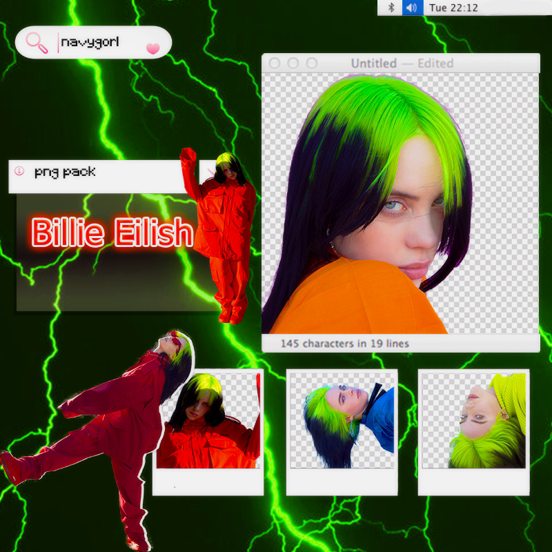 Billie Eilish Png Pack by NavyGorl on DeviantArt