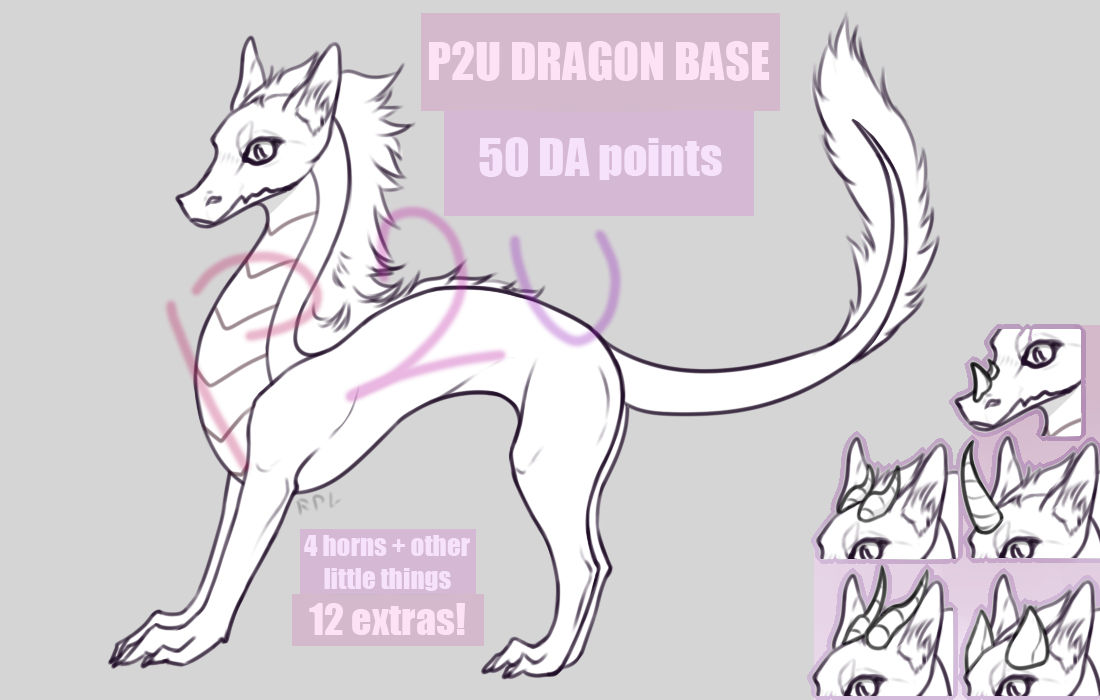 Dragon base [50 points] by RedPa1m on DeviantArt