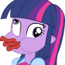 Twilight Sparkle eating bacon