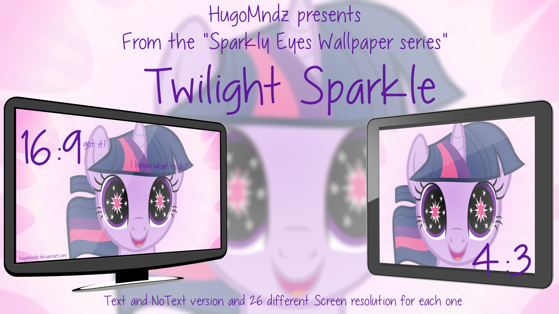 Sparkly Eyes Wallpaper pack - Twilight Sparkle