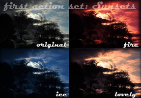 Vibrant Sunsets Action Set