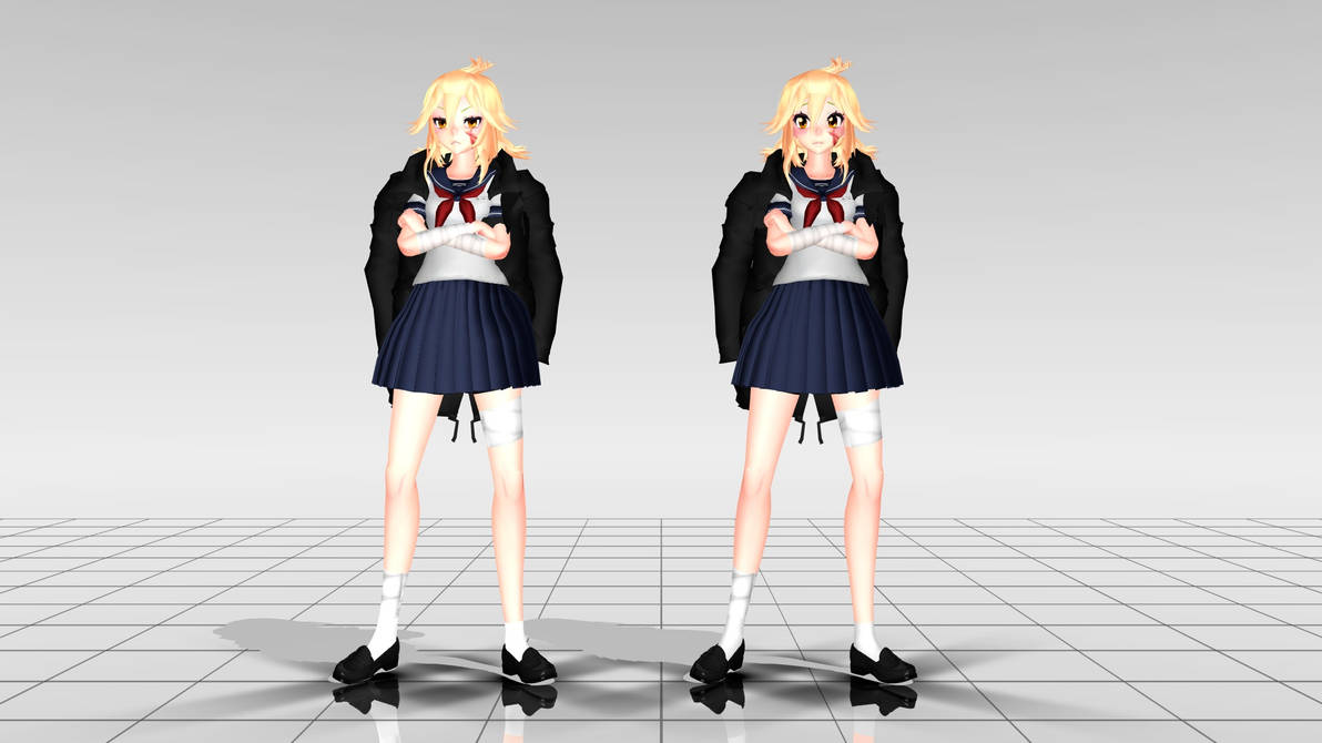 {MMDxYanSim} Osoro Rival Pose by appleart1 on DeviantArt