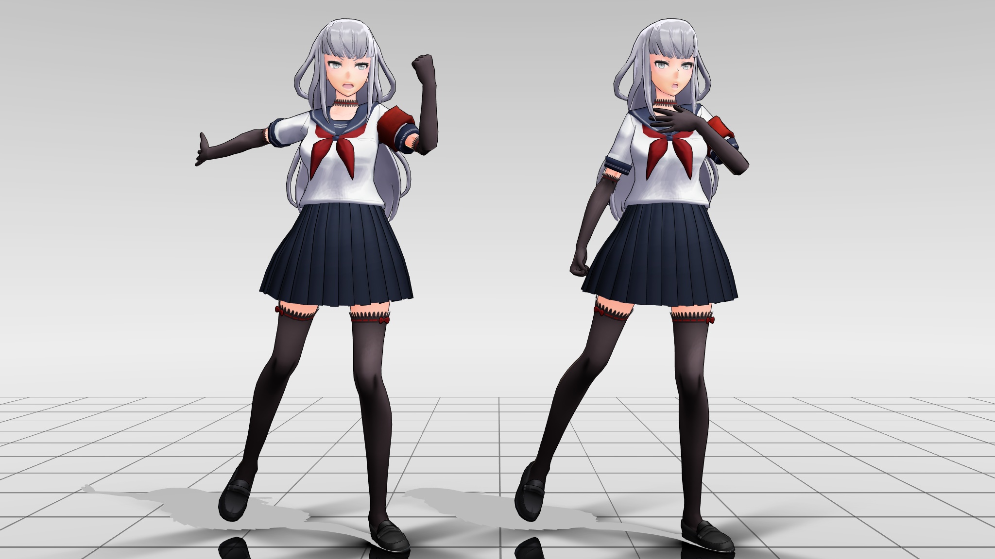 {MMDxYanSim} Megami Rival Pose by appleart1 on DeviantArt