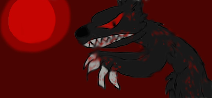 bad werewolf drawing by SplashtheWolfGirl on DeviantArt