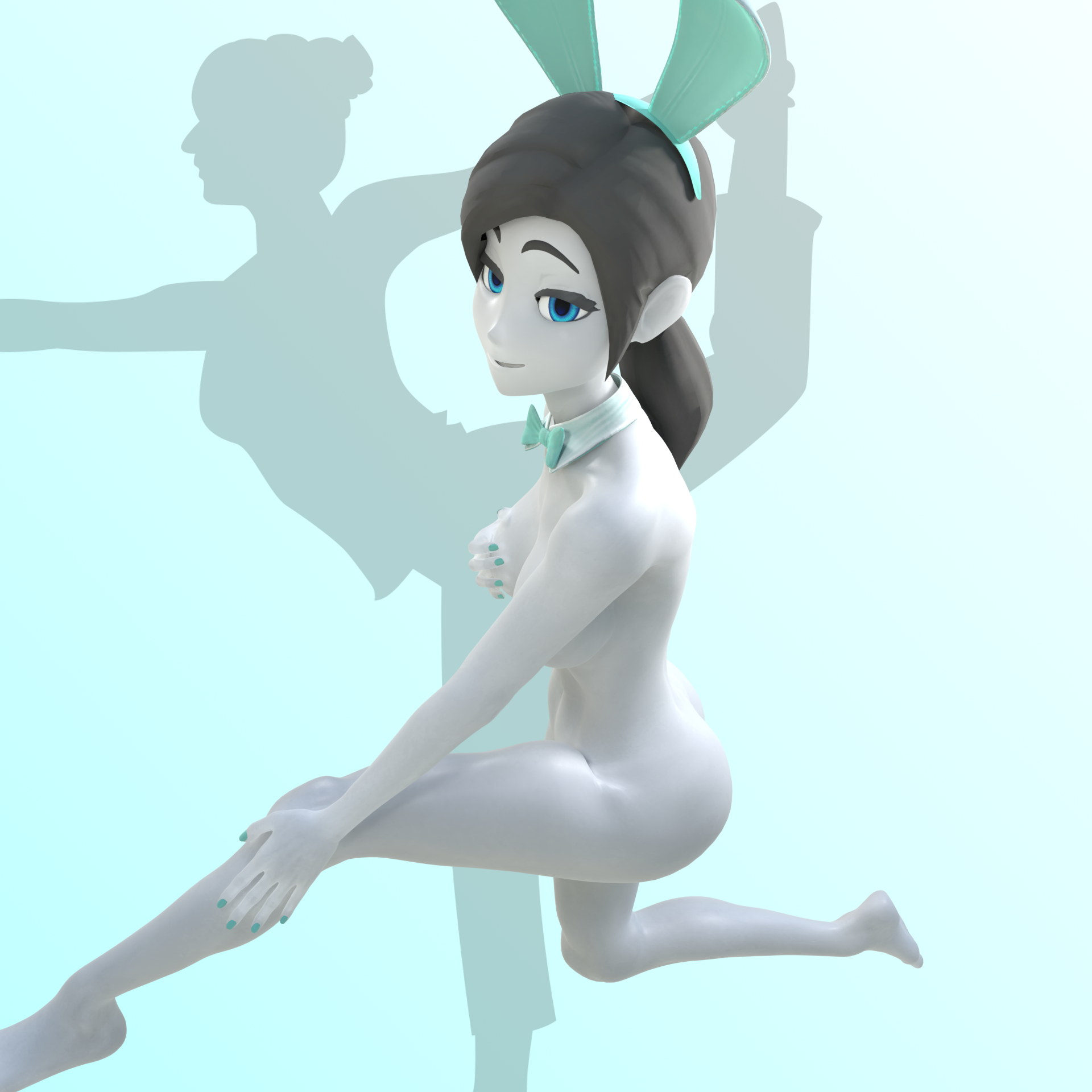 Nude Wii fit Trainer model [blender] [download] by FristiStains on  DeviantArt