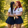 Foxy and Ricki on a recess