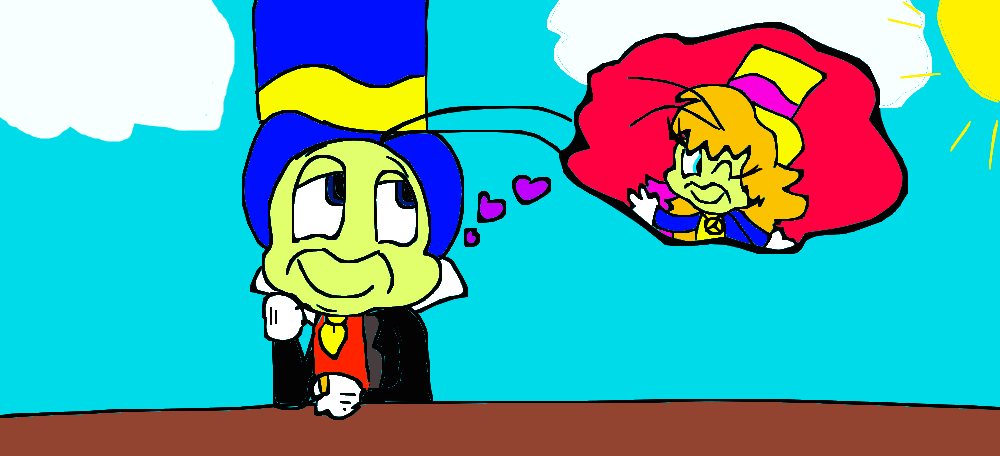 Jiminy daydreaming of his love by Pinocchiofan4ever on DeviantArt