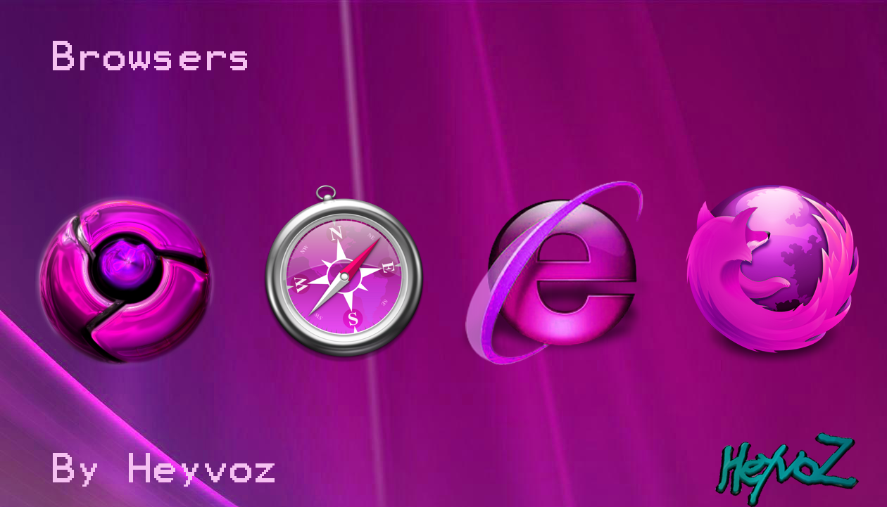 Browsers Pink Icon