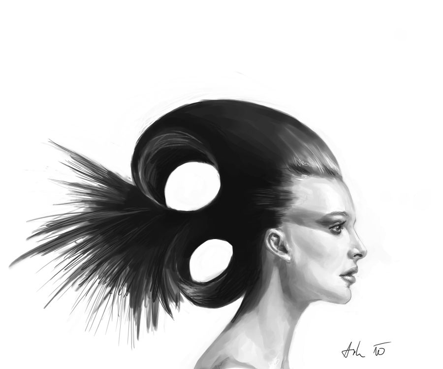 Female Head Study 002 by Luka87 on DeviantArt