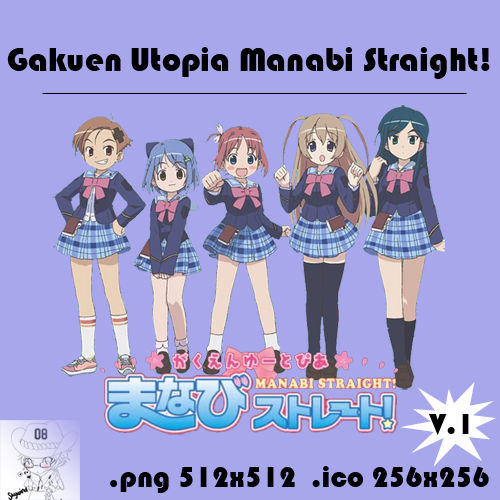 Get Wallpaper Anime Gakuen Utopia Manabi Straight V1 Icon By Skywind08 On For iPhone