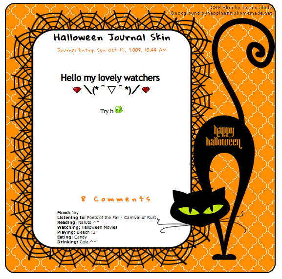 [ Halloween Cat Skin ]