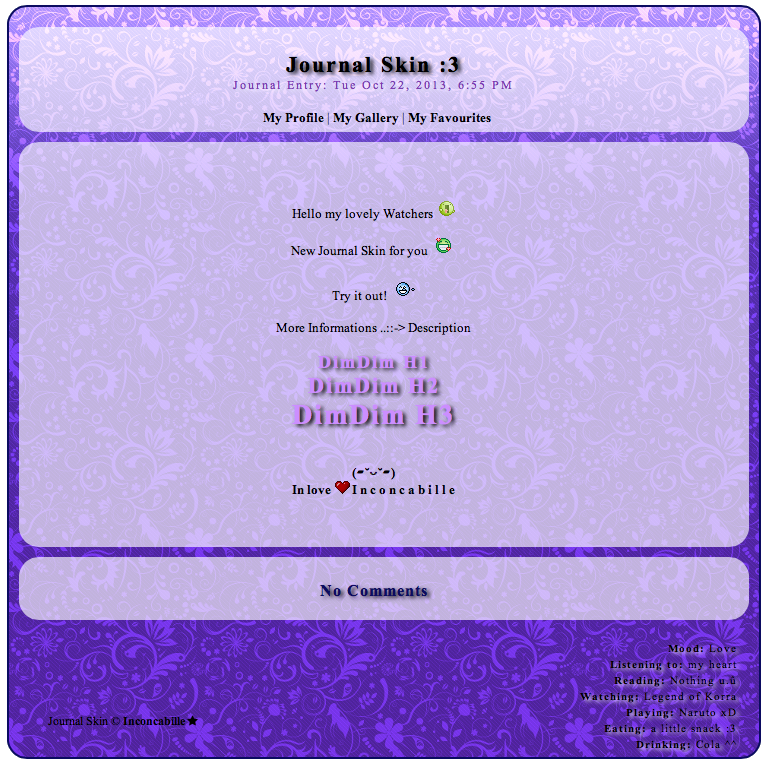 [ Simple Journal Skin XIII ]