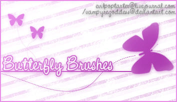 Butterfly Brushes by VampyreGoddess on DeviantArt