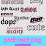 Pack Text Png