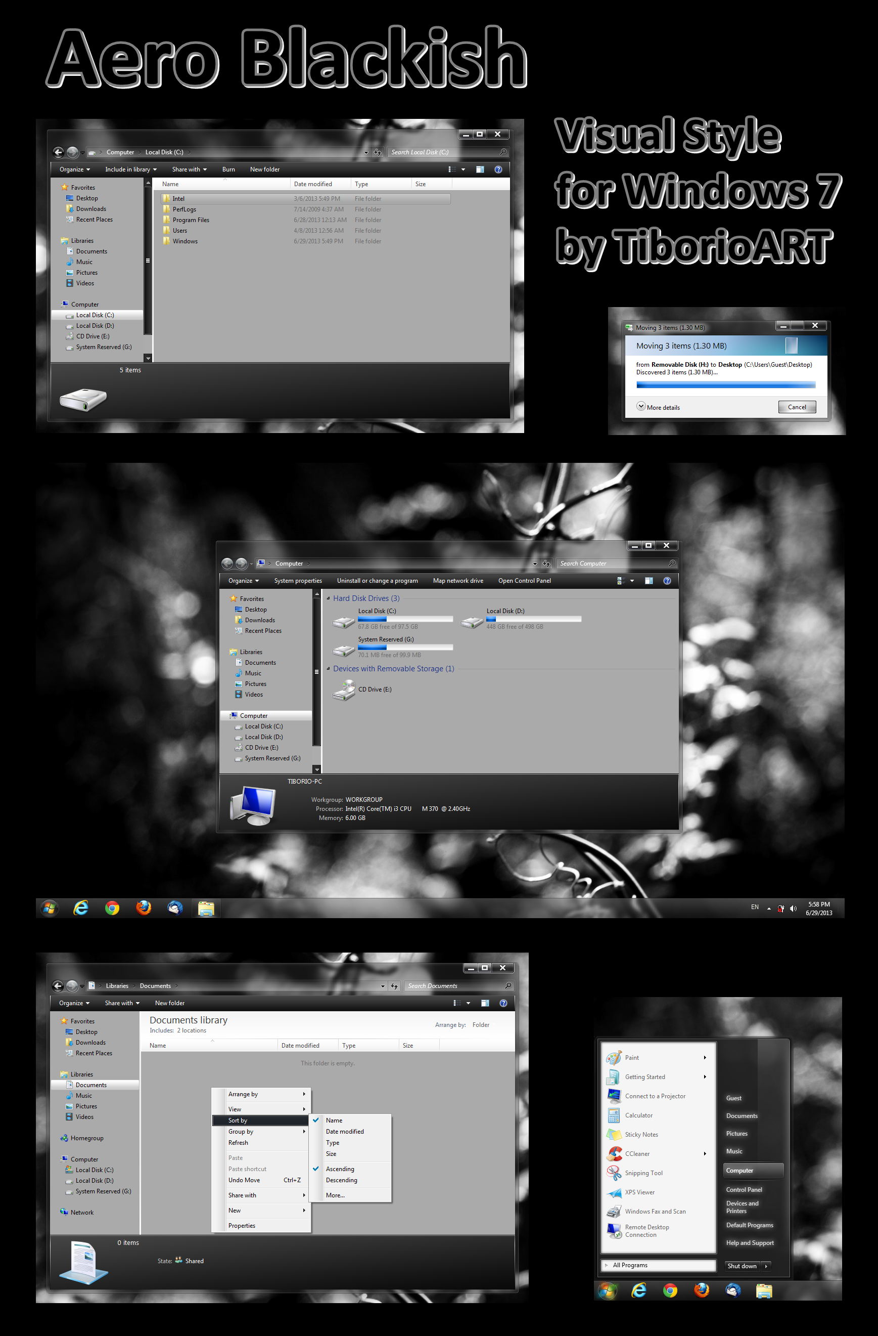 Aero Blackish for Windows 7