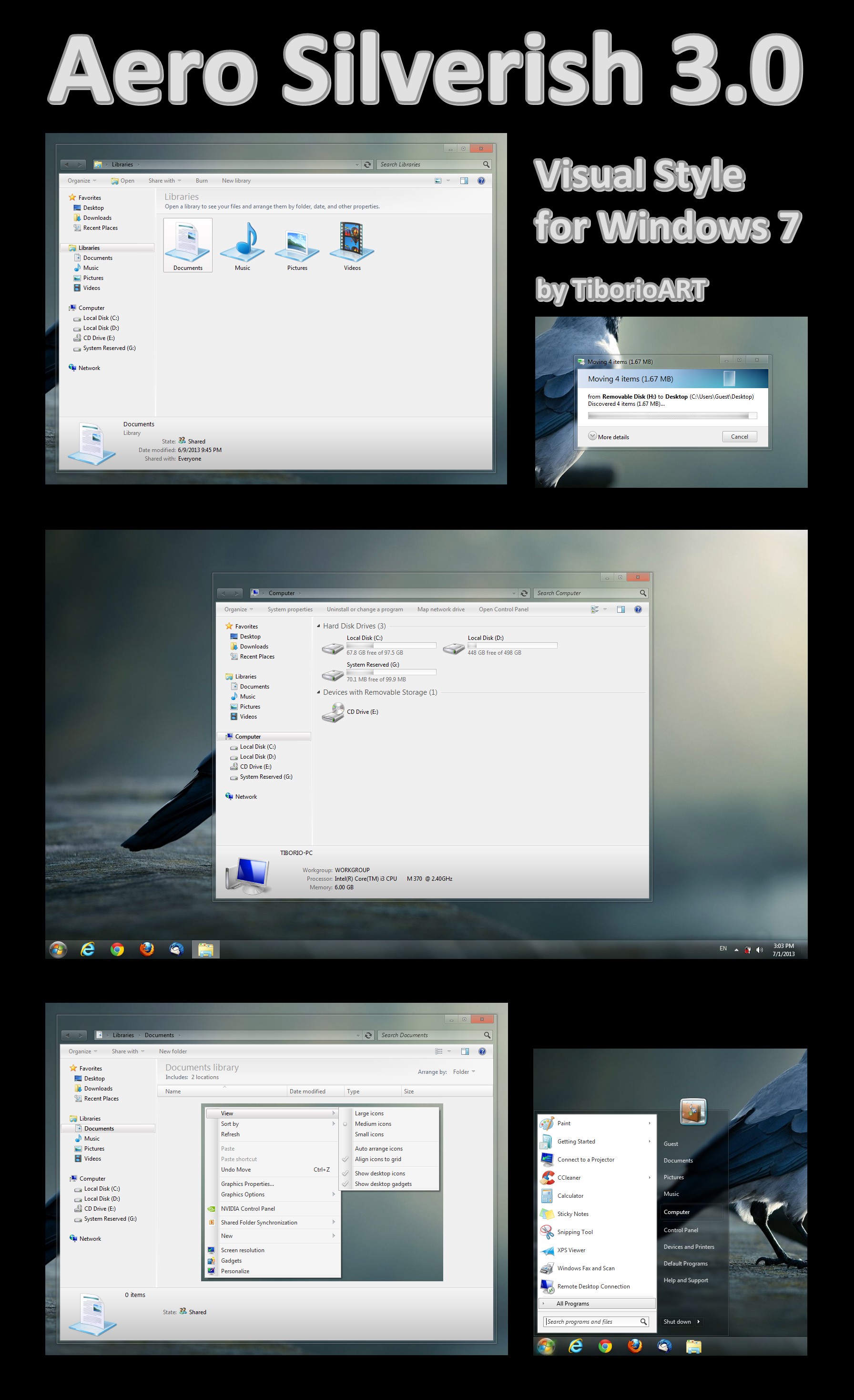 Aero Silverish 3.0 for Win 7