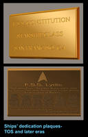 Ship's Dedication Plaques and maps