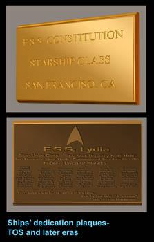 Ship's Dedication Plaques and maps
