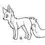 Fox lineart PSD