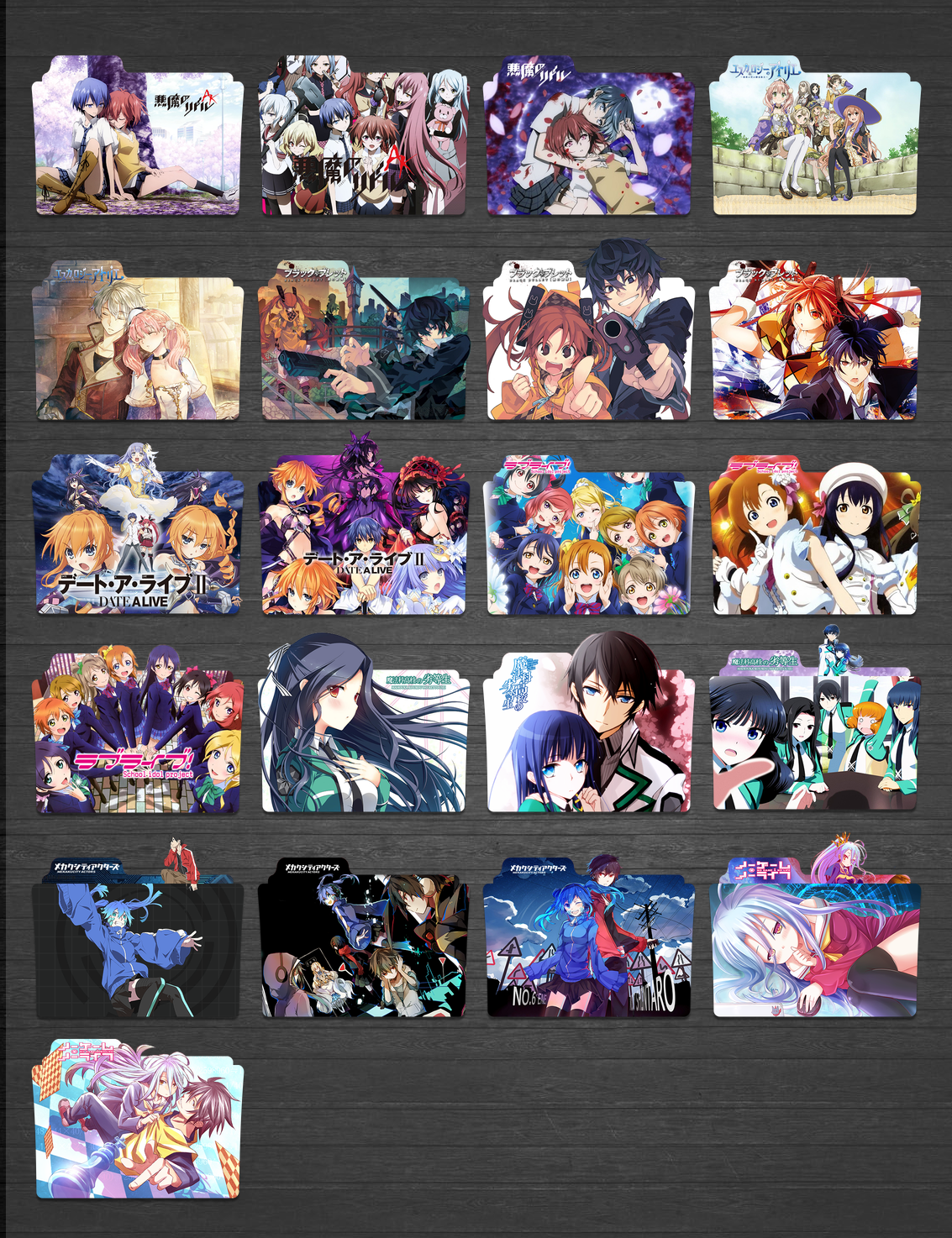 Anime Icon Pack 29 Spring 2014 Part 1