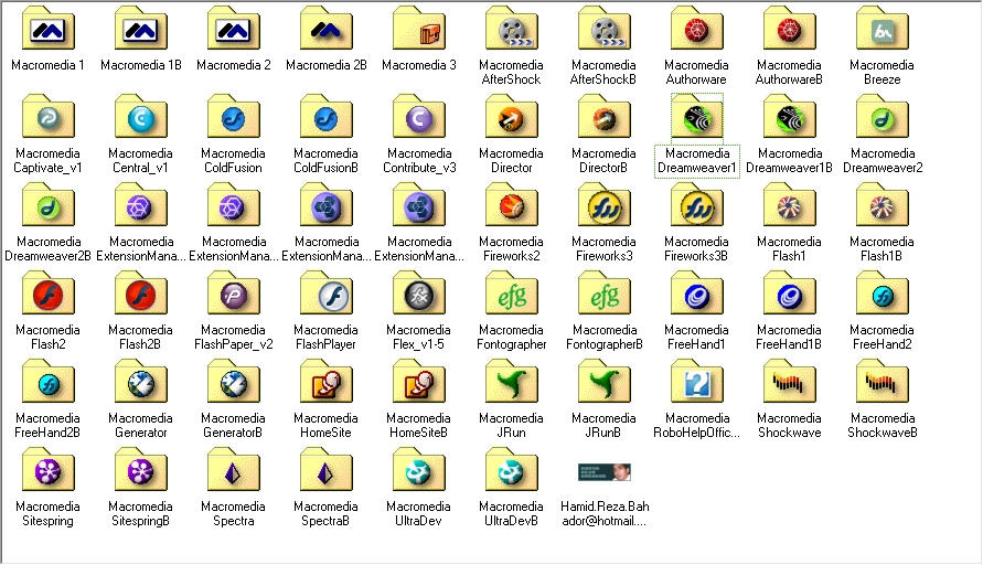 Windows 2000 Icons - Application (Macromedia) by HamidRB on DeviantArt