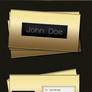 Gold Business Card , Free PSD.