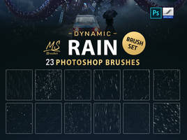 Rain Photoshop Brushes