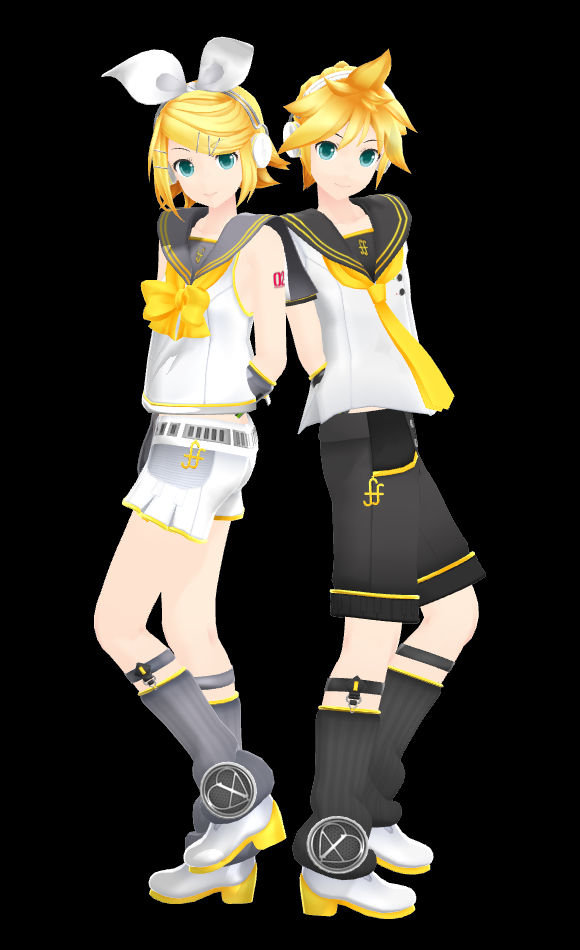 Tsumugi Rin and Len [DL] by xXxLuzernoxXx on DeviantArt