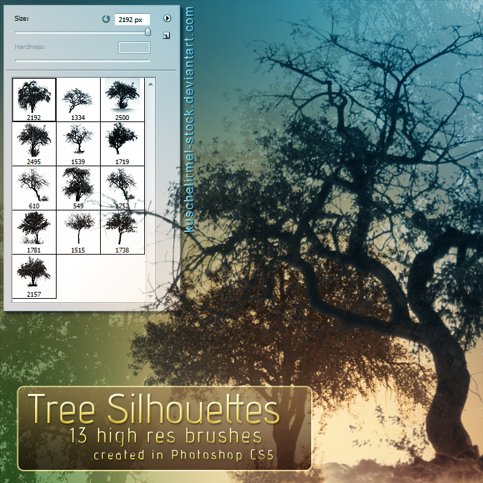 Tree Silhouette Brushes