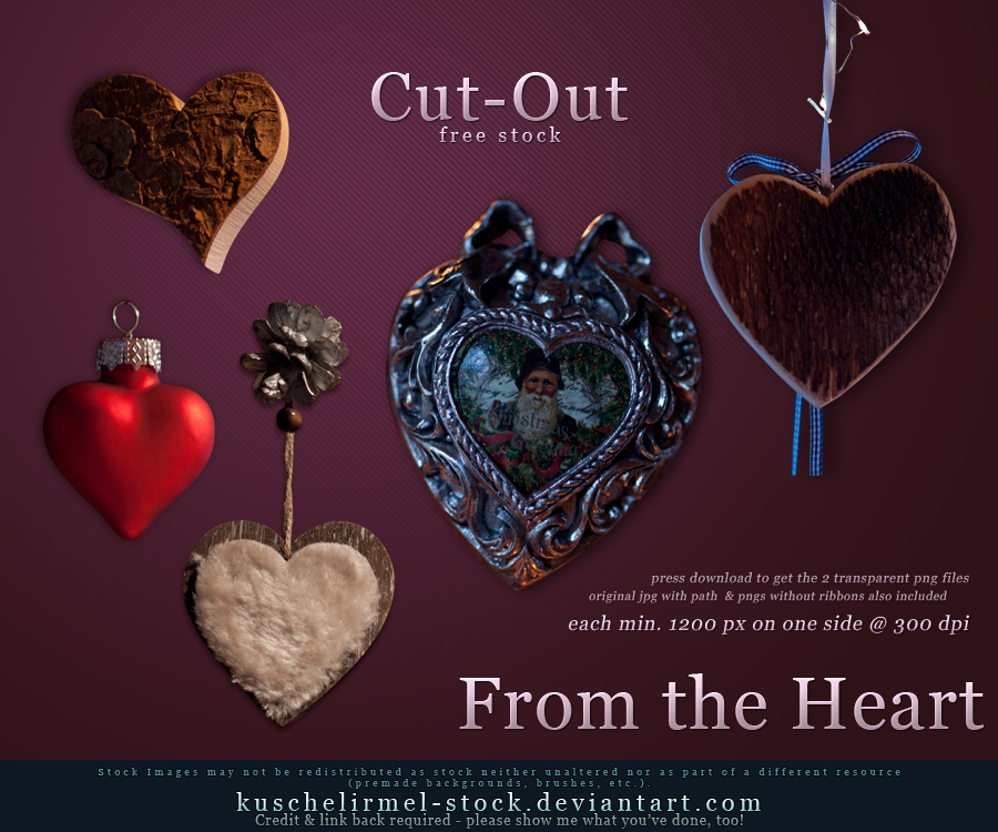 From the Heart - Cut Out Stock