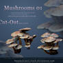 Cut Out Mushrooms Pack 01