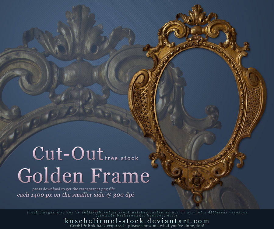 Golden Frame Cut Out
