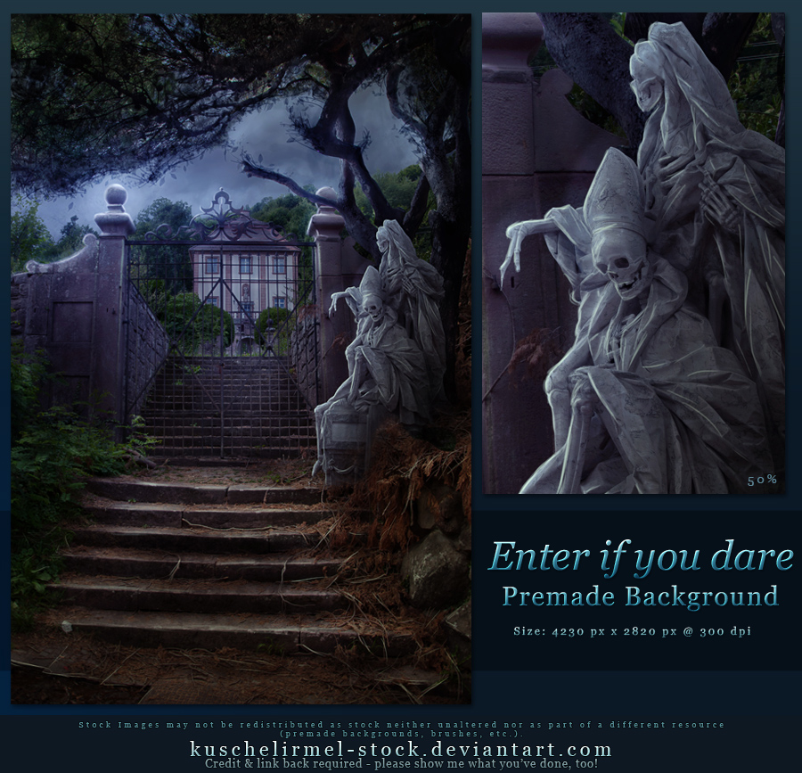 Enter if you dare - Free Premade Background