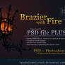 Brazier with Fire - PSD Plus