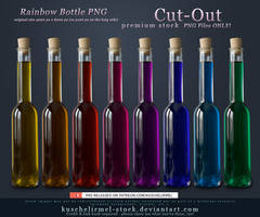 Rainbow Bottles Premium Cut-Out