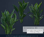 Greenery 01 Pre-Cut Stock by kuschelirmel-stock