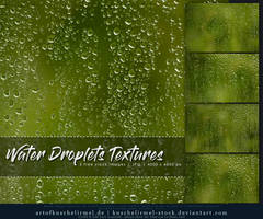 Water Droplets Textures by kuschelirmel-stock