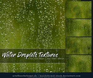 Water Droplets Textures by kuschelirmel-stock