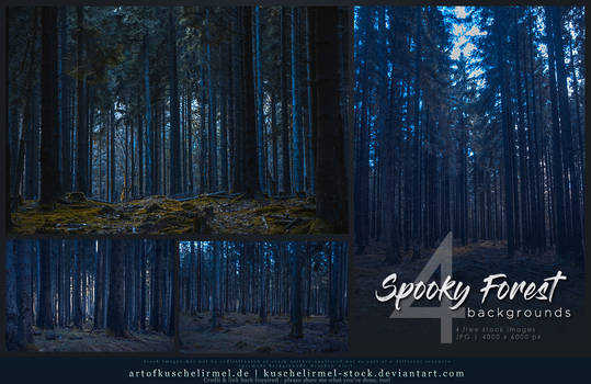 Spooky Forest Background Stock Pack