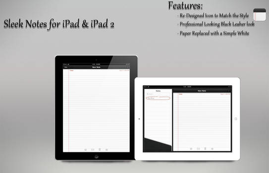 Sleek Notes iPad UI